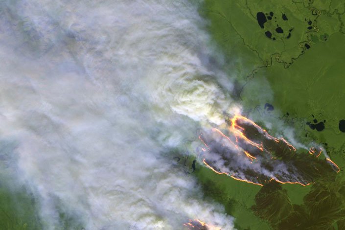 Το απίστευτο μέγεθος της δασικής πυρκαγιάς στη Σιβηρία